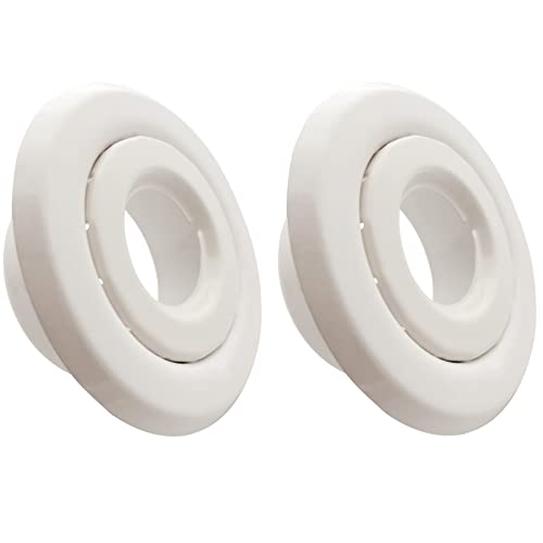 Happy Tree (2 Pack) 3/4" IPS Fire Sprinkler Head Escutcheon Plate Standard Cover Trim Ring Two Piece Rosette White Fire Sprinkler Covers for Ceiling - Image 1
