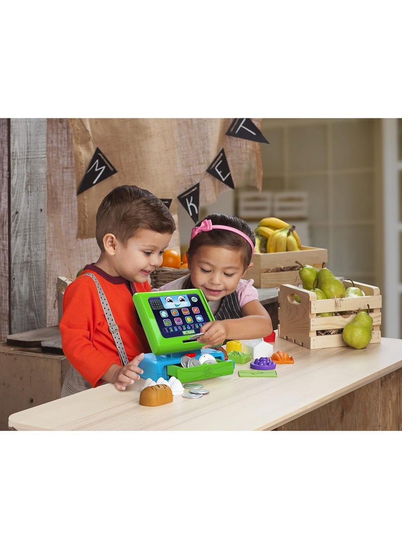 ليب فروغ لعبة "Count Along Till" التعليمية التفاعلية من LeapFrog - متجر ألعاب مع مجموعة لعب تخيلي مكونة من 20 قطعة؛ تُعلّم الأرقام والعد والألوان؛ مناسبة للأولاد والبنات بعمر سنتين إلى 4 سنوات؛ اللون: فضي. - Image 5