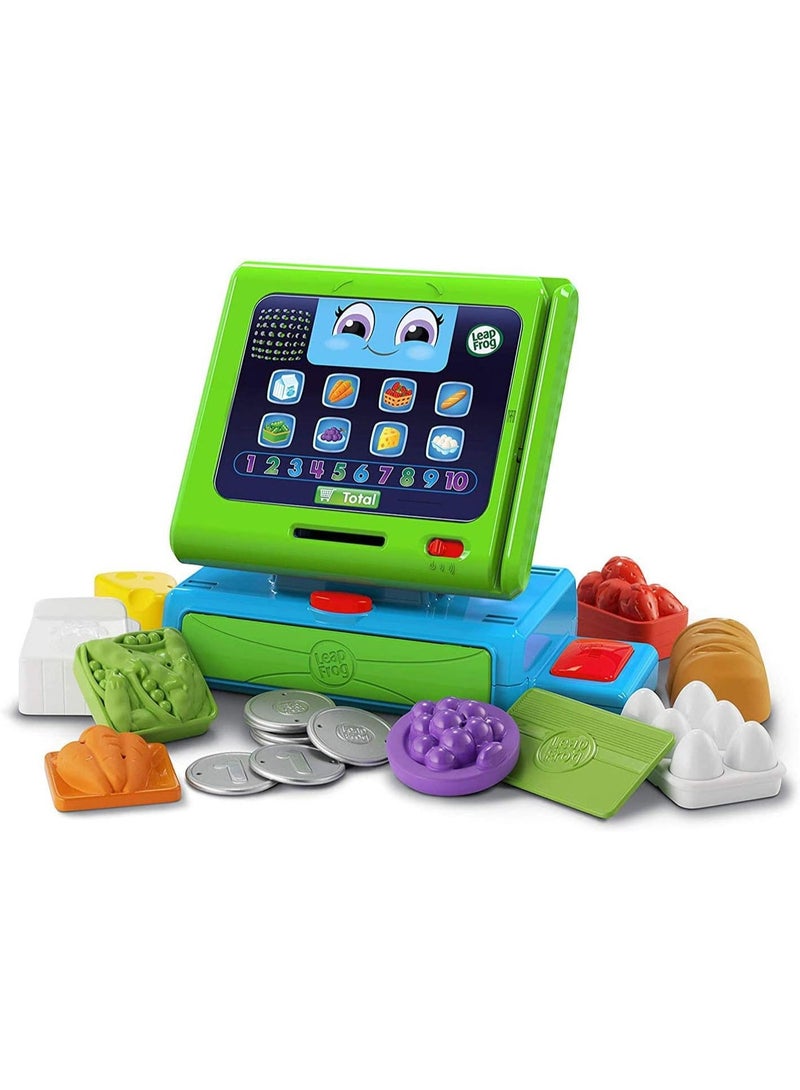 ليب فروغ لعبة "Count Along Till" التعليمية التفاعلية من LeapFrog - متجر ألعاب مع مجموعة لعب تخيلي مكونة من 20 قطعة؛ تُعلّم الأرقام والعد والألوان؛ مناسبة للأولاد والبنات بعمر سنتين إلى 4 سنوات؛ اللون: فضي. - Image 1