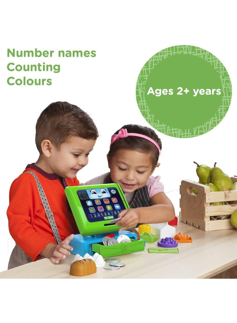 ليب فروغ لعبة "Count Along Till" التعليمية التفاعلية من LeapFrog - متجر ألعاب مع مجموعة لعب تخيلي مكونة من 20 قطعة؛ تُعلّم الأرقام والعد والألوان؛ مناسبة للأولاد والبنات بعمر سنتين إلى 4 سنوات؛ اللون: فضي. - Image 3
