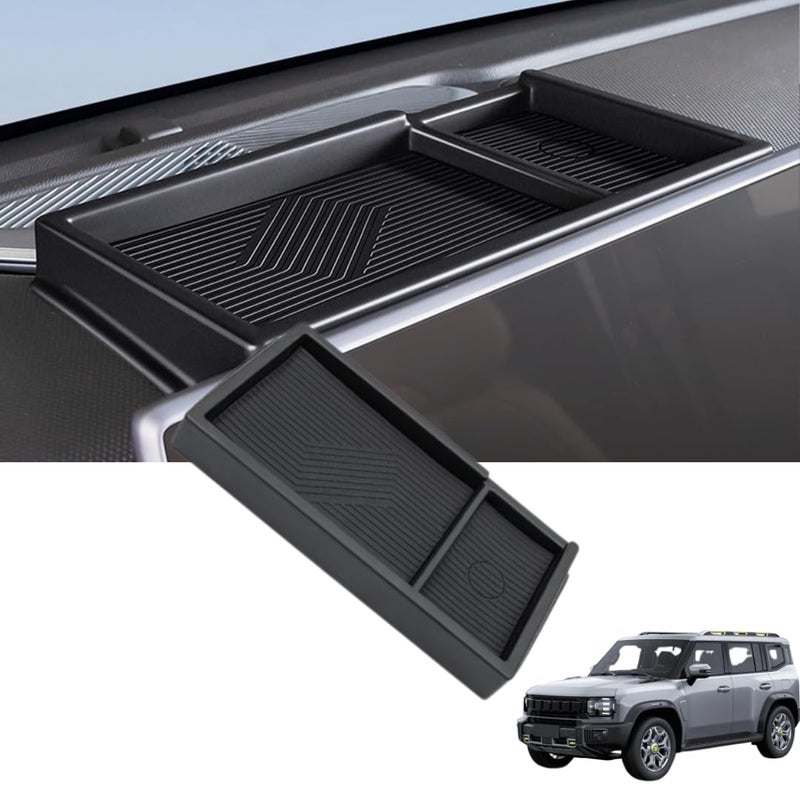  تي ار اكس اوتو منظم لوحة القيادة المركزية TRX AUTO لسيارة جيتور T2 (2022-2025) | منظم لوحة القيادة مانع للانزلاق بمقاس مخصص | صينية لوحة القيادة مع بساط مطاطي مانع للانزلاق | ملحقات داخلية لسيارة جيتور T2 - Image 1