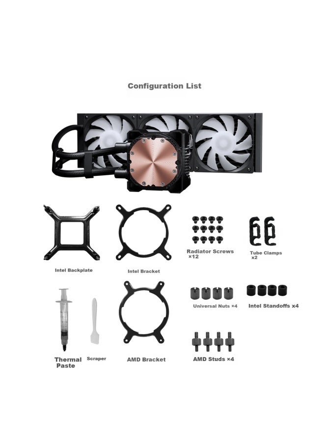 Phanteks Glacier M25 Black 360 V3 All-in-one Cpu Liquid Cooler - Image 2