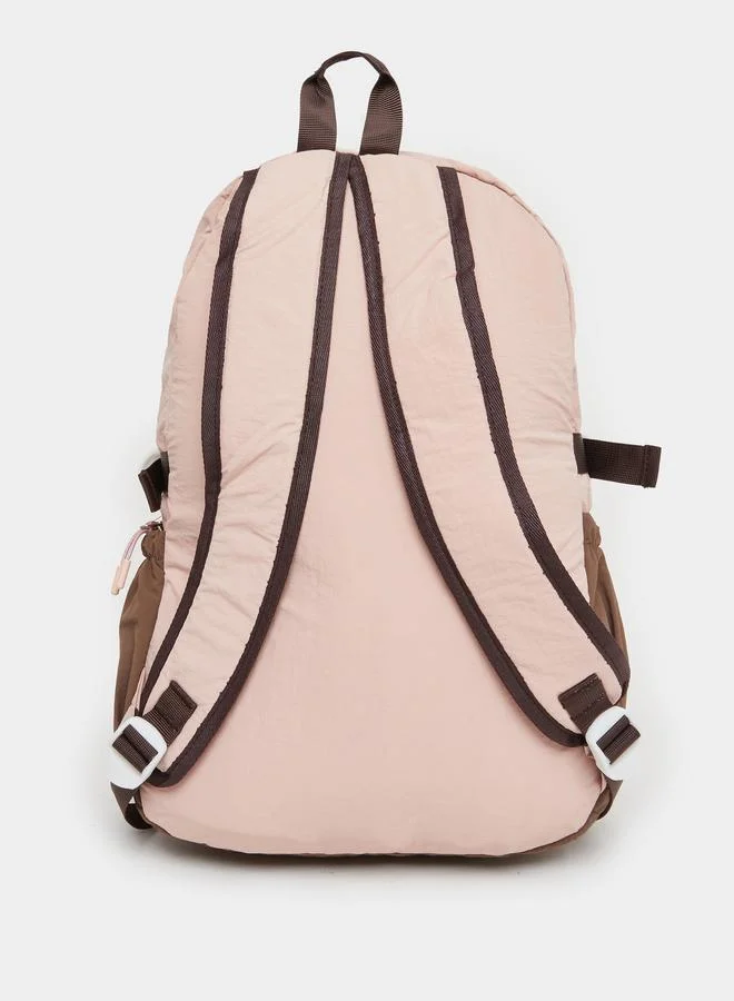 Styli  Women Pink Contrast Drop Backpack  | Best Price UAE