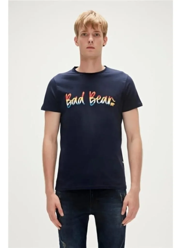 Bad Bear MANUSCRIPT T-SHIRT DARK BLUE Men's T-Shirt 23.01.07.008-C07