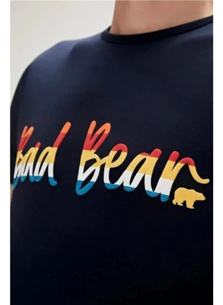 Bad Bear MANUSCRIPT T-SHIRT DARK BLUE Men's T-Shirt 23.01.07.008-C07