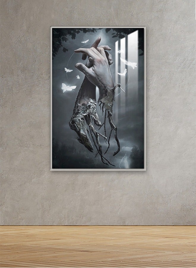 Marktna Decorative Wall Art Painting 120X80Cm With An Islamic Design Black Frame And A Transparent Acrylic Layer 0.5Kg - Image 1