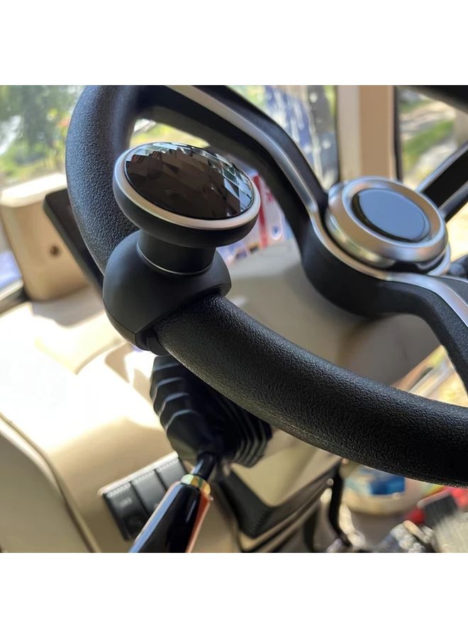 Black Silicone Car Steering Wheel Booster Effortless Turning Assist 1pc - Image 5
