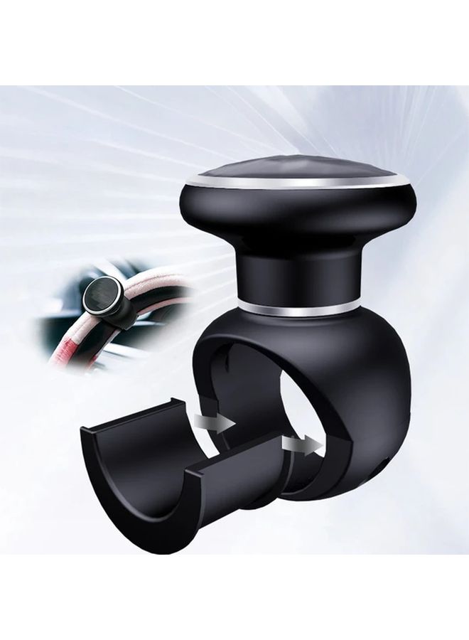 Black Silicone Car Steering Wheel Booster Effortless Turning Assist 1pc - Image 2