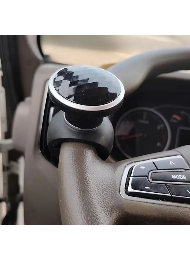 Black Silicone Car Steering Wheel Booster Effortless Turning Assist 1pc - Image 3