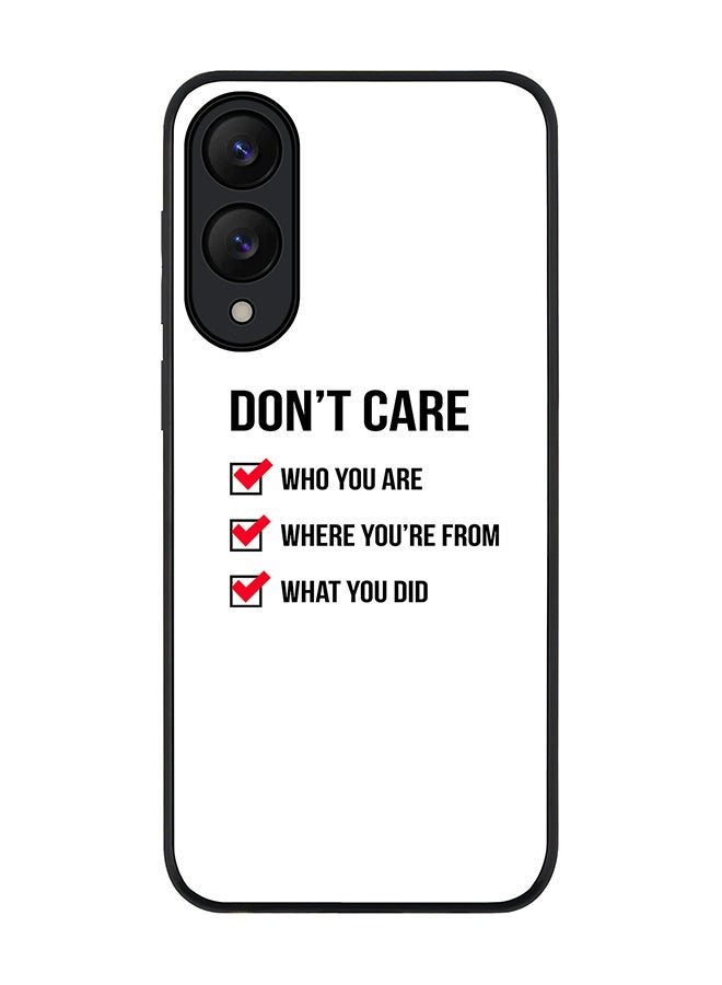 Stylizedd For Samsung Galaxy S25 Edge Case,Slim fit Camera Protection, Shockproof Thin Phone cover  - Don't Care