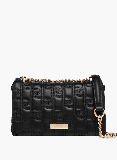 بابريكا Embossed Crossbody Bag with Chain Strap