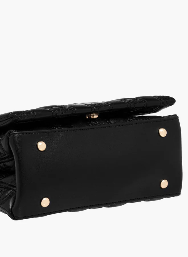 بابريكا Embossed Crossbody Bag with Chain Strap