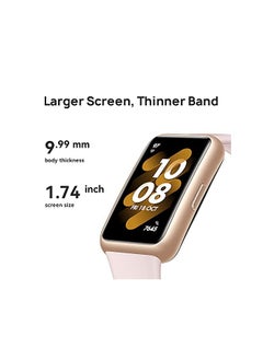 PROMASS HUAWEI Band 7 Smartwatch Health and Fitness Tracker, Slim bezel less screen, Graphite Black, 55029045, Small  - Image 4