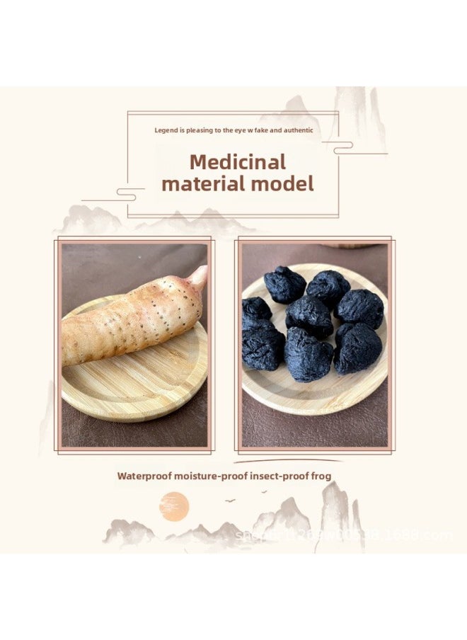 null - Simulation Of Rare And Precious Chinese Herbal Medicine Specimen Model Props More Than 70 Kinds Of Popular Science Propaganda Ornaments Can Be Selected And Invoiced-Color:Dong 'e-Jiao Model - Image 1