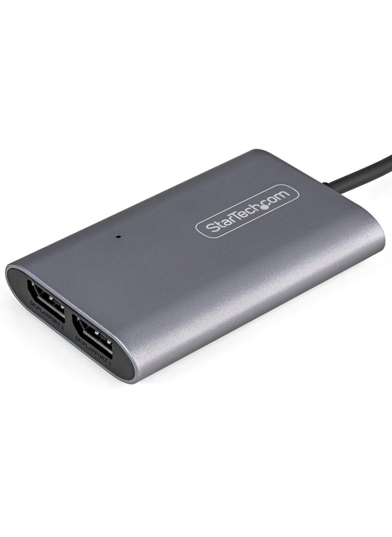 StarTech StarTechcom Thunderbolt 3 to Dual DisplayPort Adapter DP 14  Dual 4K 60Hz or Single 8K5K Thunderbolt 3 to DP Adapter  TB3 to 2x DisplayPort Monitor Video Display Adapter  MacWindows TB32DP14  - Image 2