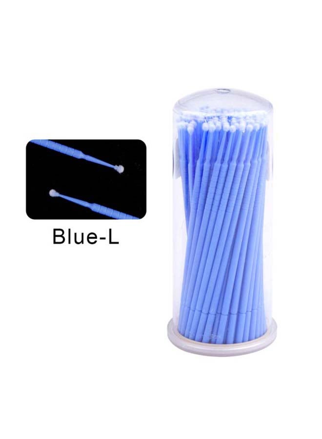 IOLITE 100-Pieces Disposable Micro Brushes Applicators Cotton Swab, LXCMB - Blue Regular 2.5 mm - Image 2