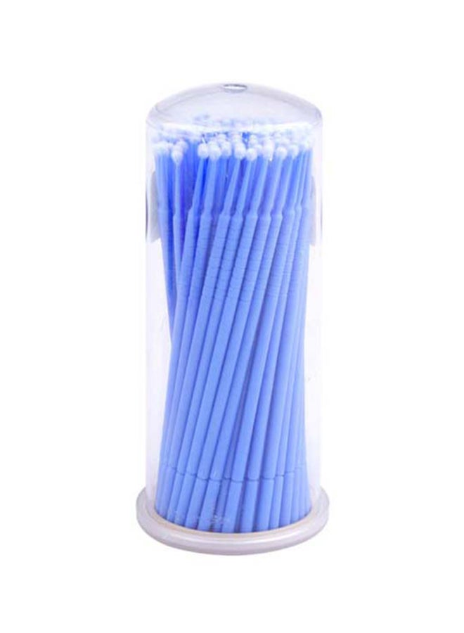 IOLITE 100-Pieces Disposable Micro Brushes Applicators Cotton Swab, LXCMB - Blue Regular 2.5 mm - Image 1