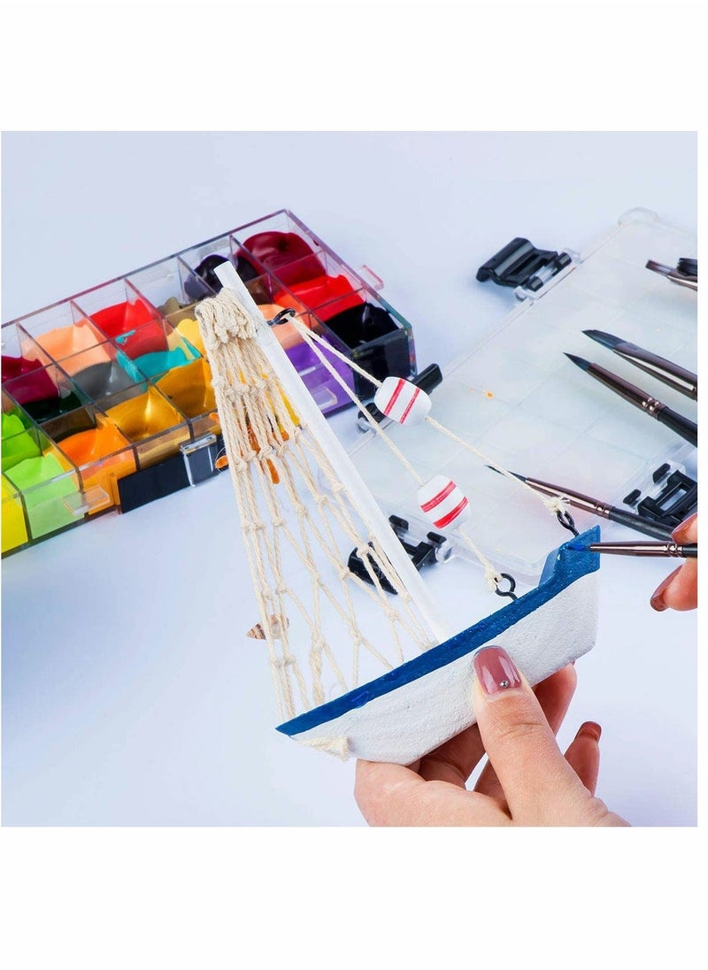 Generic - Artist Paint Brush Set of 12 for Watercolor Acrylic Gouache Oil And Tempera Painting Multi Functional Special Shaped Brush Suit Short Pole Flat Peak Nylon Brush Acrylic Art Painting Brush Set - Image 1