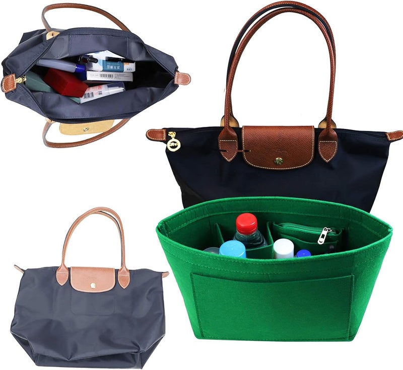 Lckaey منظّم محفظة Lckaey إدراج لـ Longchamp Le Pliage حقائب يد - أخضر - Image 5