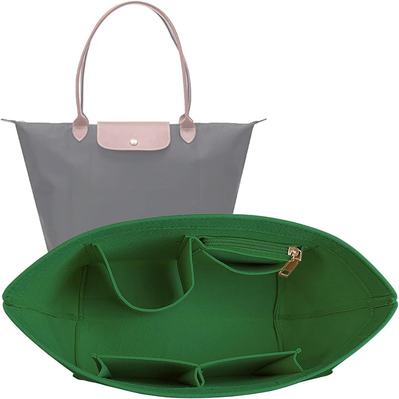 Lckaey منظّم محفظة Lckaey إدراج لـ Longchamp Le Pliage حقائب يد - أخضر - Image 1