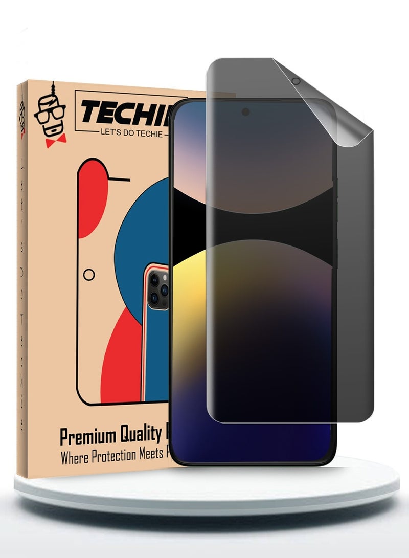 Techie Xiaomi Redmi Note 14 Pro / 14 Pro Plus 5G Full Cover Matte Ceramic Privacy Screen Protector - Explosion-Proof, Anti-Bubble, Anti-Fingerprint - Image 1