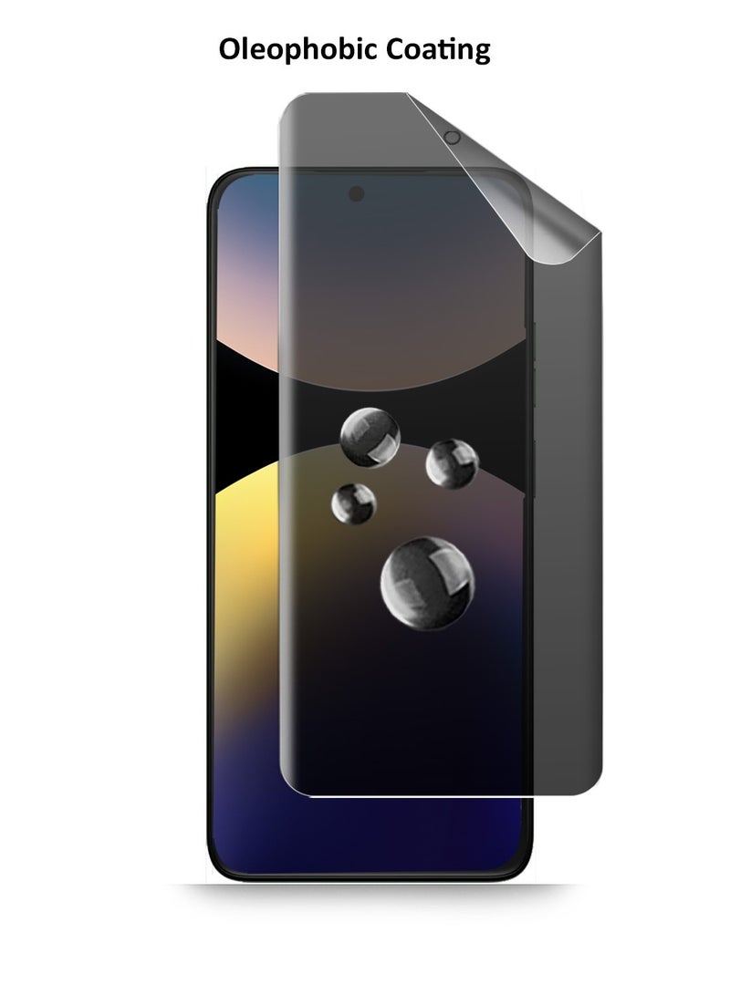 Techie Xiaomi Redmi Note 14 Pro / 14 Pro Plus 5G Full Cover Matte Ceramic Privacy Screen Protector - Explosion-Proof, Anti-Bubble, Anti-Fingerprint - Image 3