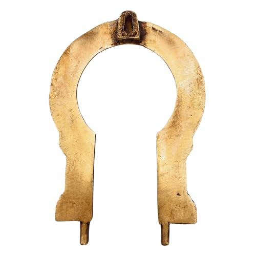 Bhunes Traditional Brass Prabhavali Small for Home Temple Decor – Deity Arch Frame, Wall Hanging, Pooja Backdrop, Aura Halo for Idols, Gold, 7 Inch, 1 Piece - Image 5
