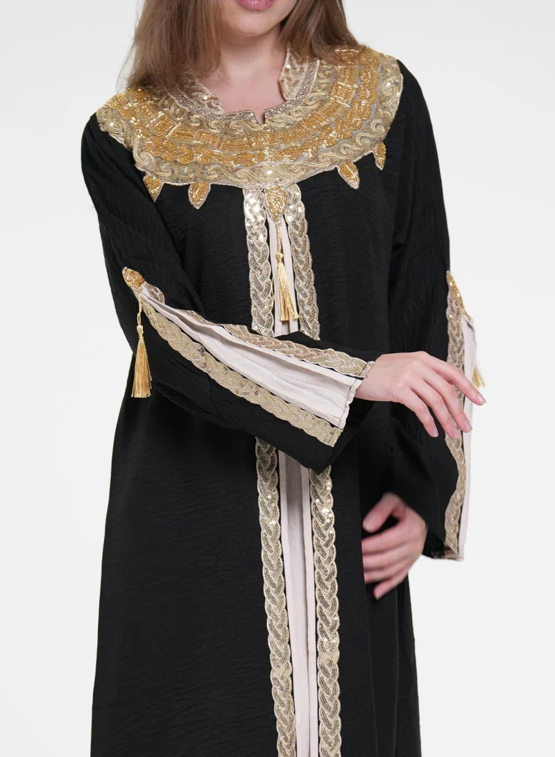 AL BENT AL SHARQIEH black women jalabiya  arabian traditional dress for Women | Best Price UAE