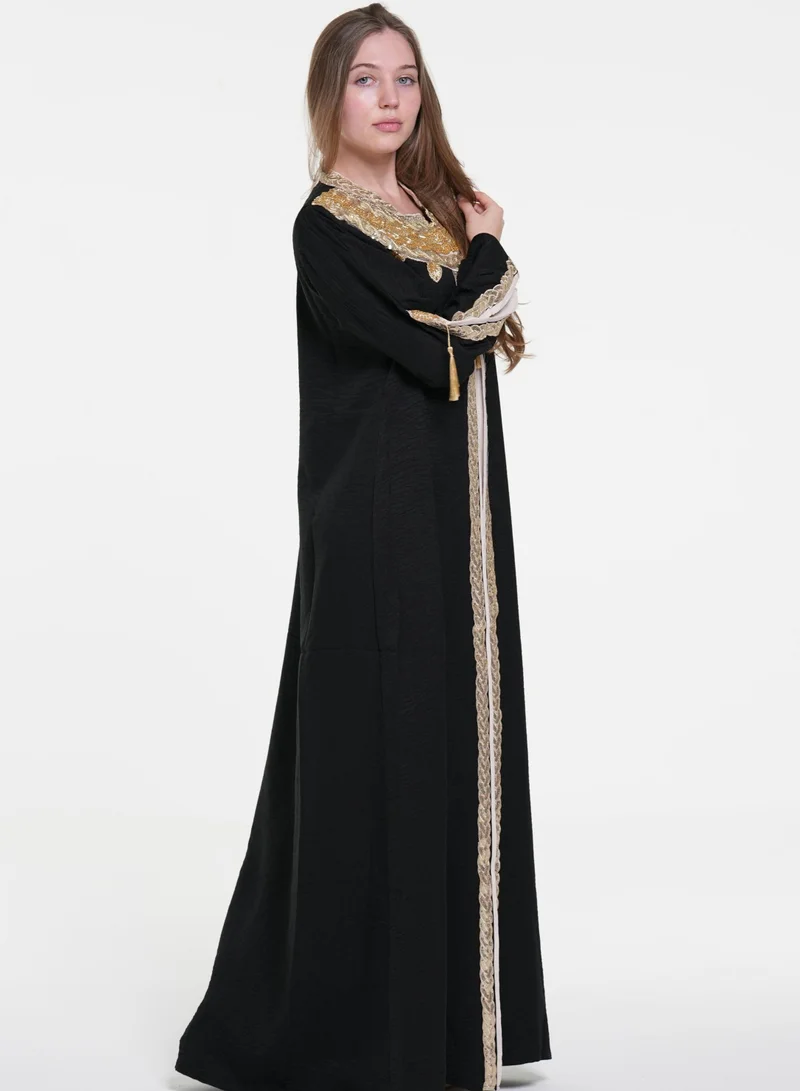 AL BENT AL SHARQIEH black women jalabiya  arabian traditional dress for Women | Best Price UAE