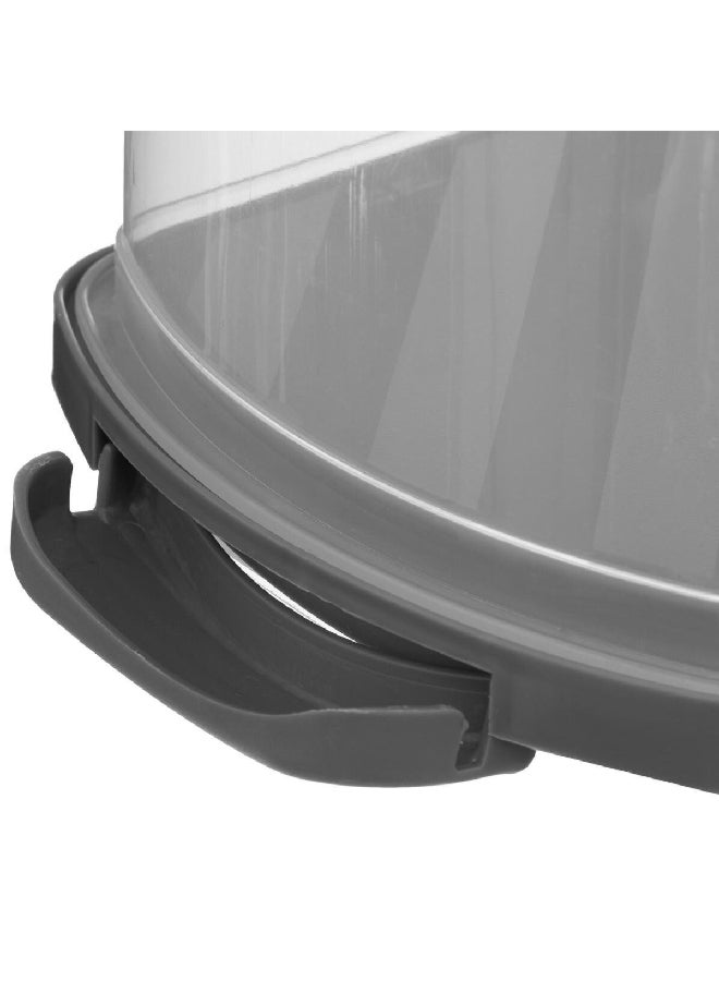 Five Simply Smart Polypropylene Transportable Cake Box Grey and Clear 36 x 16 cm 189340 - Image 3