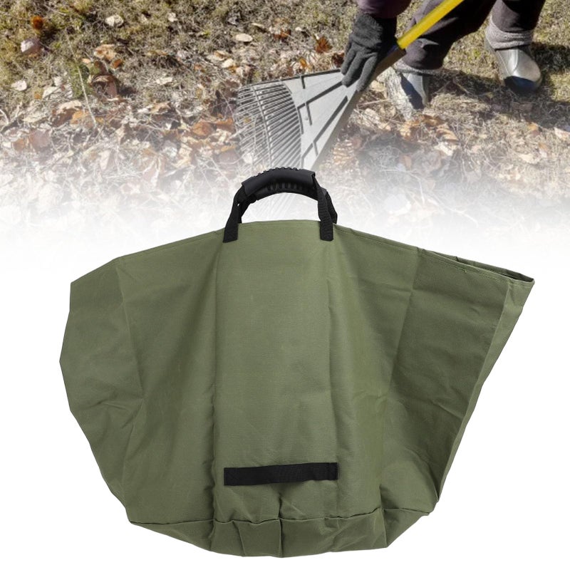 OD Green Heavy Duty Garden Waste Bag 33 Gallons Large Capacity Canvas With Rubber Handles PVC Frame - Image 5