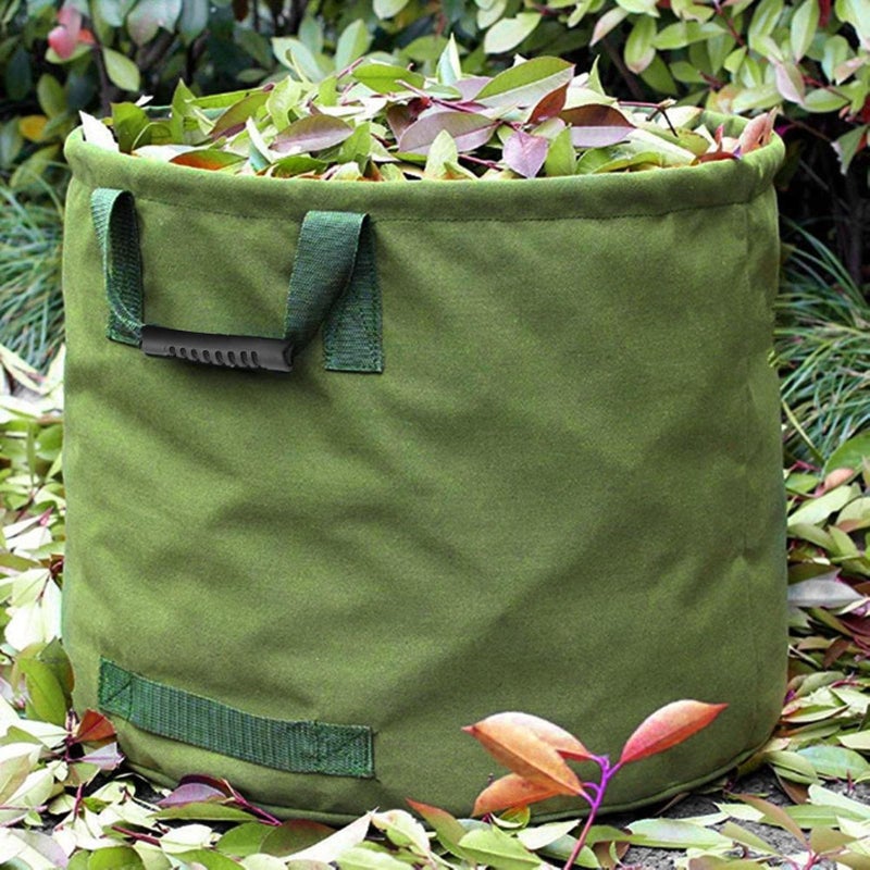 OD Green Heavy Duty Garden Waste Bag 33 Gallons Large Capacity Canvas With Rubber Handles PVC Frame - Image 3