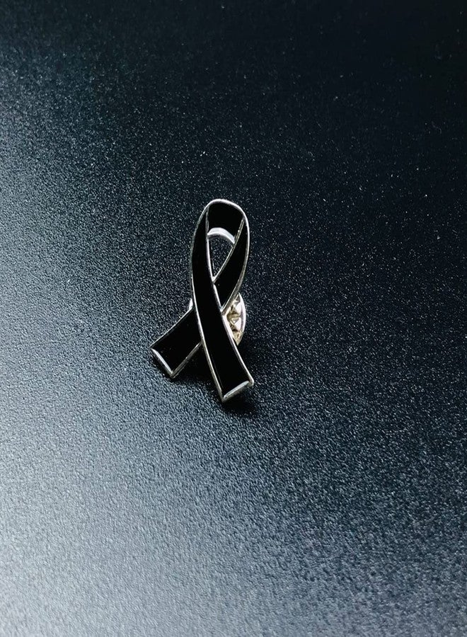 Alodidae 25 Pack Black Awareness Ribbon Enamel Lapel Pin - Image 4