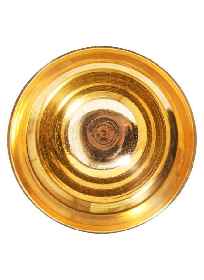 AL SANIDI Heritage copper mortar, Gold, 12x 14.1 Cm  - Image 5