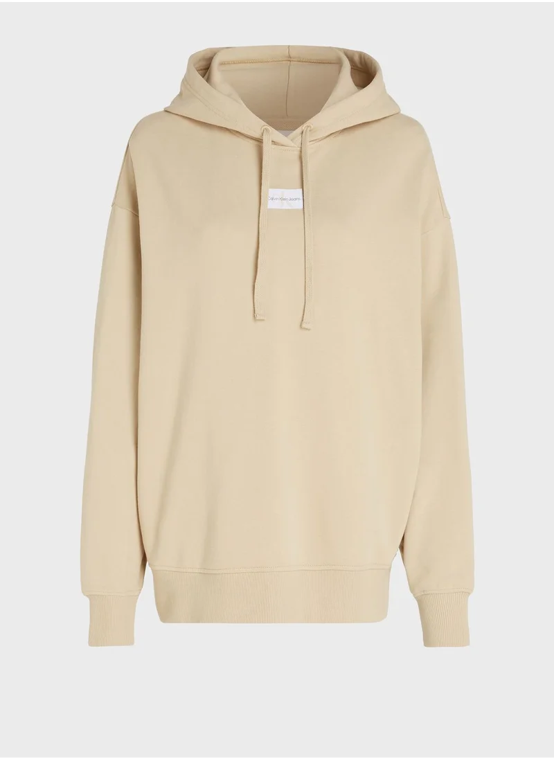 Calvin Klein Jeans Logo Drawstring Hoodie