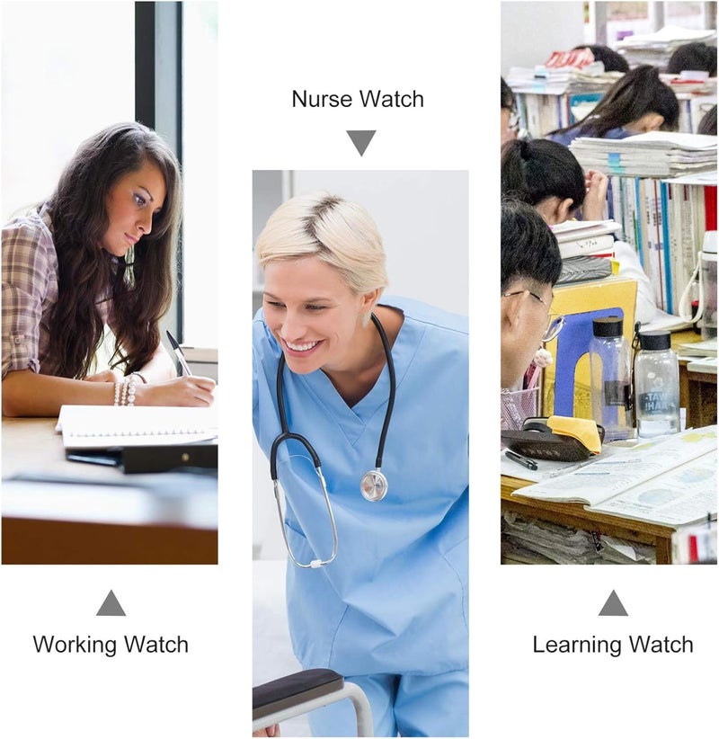 klarako Metal Clip Nurse Watch Flexible Nurse Fob Watch Medical Pocket Watch Doctor Lapel Watch for Men Women - Image 5