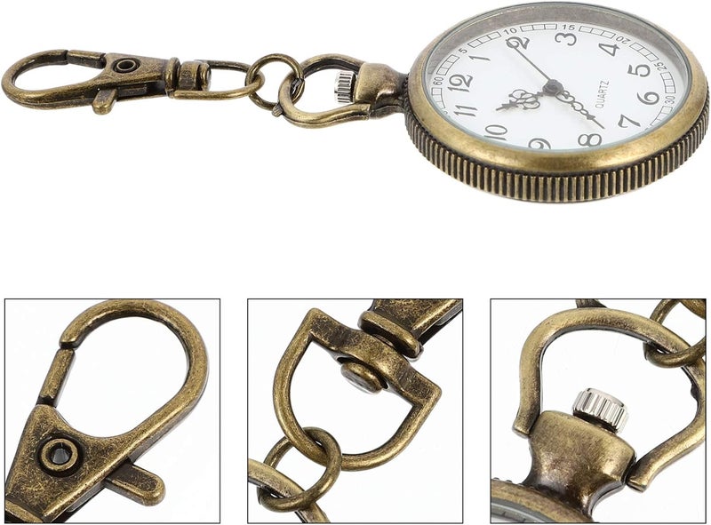 klarako Metal Clip Nurse Watch Flexible Nurse Fob Watch Medical Pocket Watch Doctor Lapel Watch for Men Women - Image 4