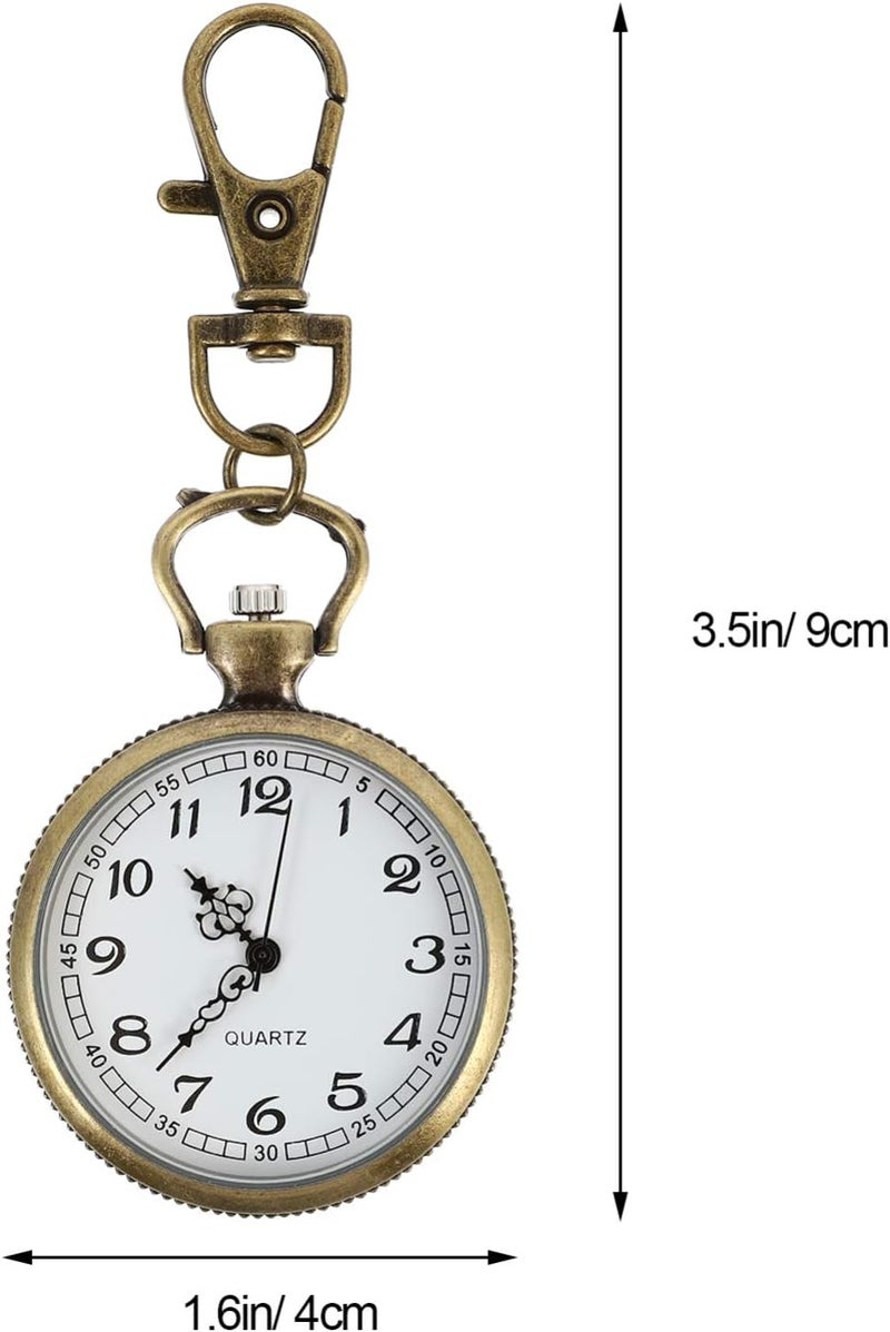 klarako Metal Clip Nurse Watch Flexible Nurse Fob Watch Medical Pocket Watch Doctor Lapel Watch for Men Women - Image 1