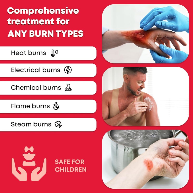 Ever Ready First Aid Emergency Burn Kit in Compact First Aid AllPurpose Resealable Pack for Home Office Travel - Image 3