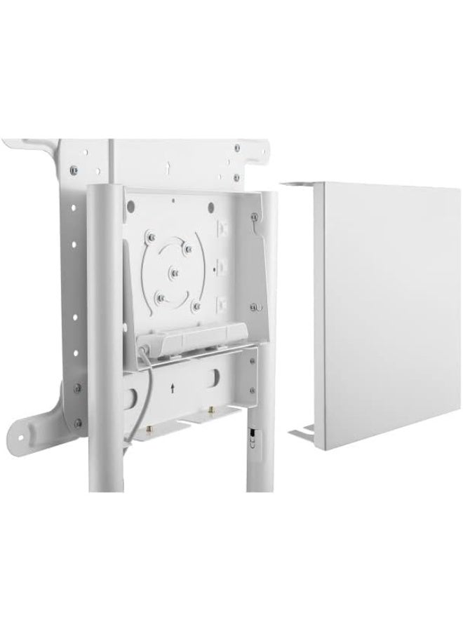 سكيل تك SH 046RMS حامل تلفزيون دوار للعرض التفاعلي، مقاس شاشة من ٣٧ إلى ٧٥ بوصة، سعة ٧٠ كجم، نظام إدارة كابلات مدمج، مصنوع من الفولاذ والميلامين، أبيض | - Image 3