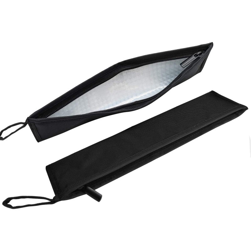 Aosbos Aosbos Chopstick Carrying Case without Chopsticks Reusable Chopsticks Bag Chopsticks Sleeve Travel Utensil Set Pouch for Metal Bamboo Stainless Steel Chopsticks  Black 