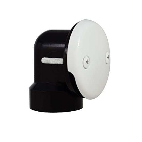 Westbrass D329-50 Two Hole Tub Overflow Faceplate with Screws, Powder Coat White - Image 5