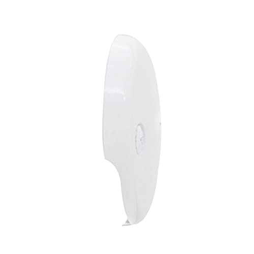 Westbrass D329-50 Two Hole Tub Overflow Faceplate with Screws, Powder Coat White - Image 4