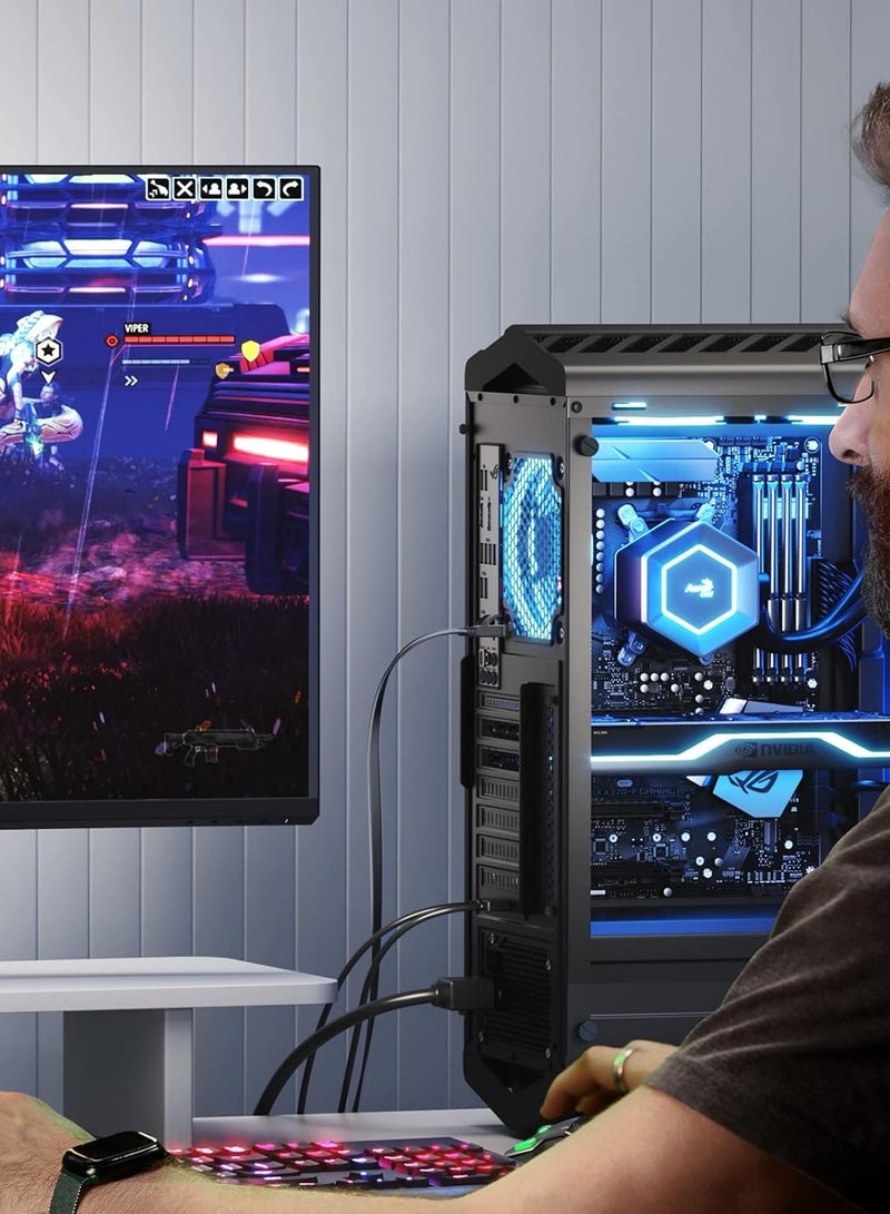 يو جرين UGREEN Cat 7 U/FTP Lan Cable Flat Design  (Black) - Image 2