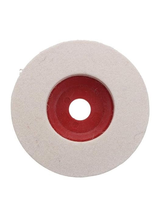 Generic 100mm 4 Inch Wool Buffing Angle Grinder Wheel Felt Polishing Disc Pad Polishing Wheel 3 PCS for Steel Polishing  - Image 2