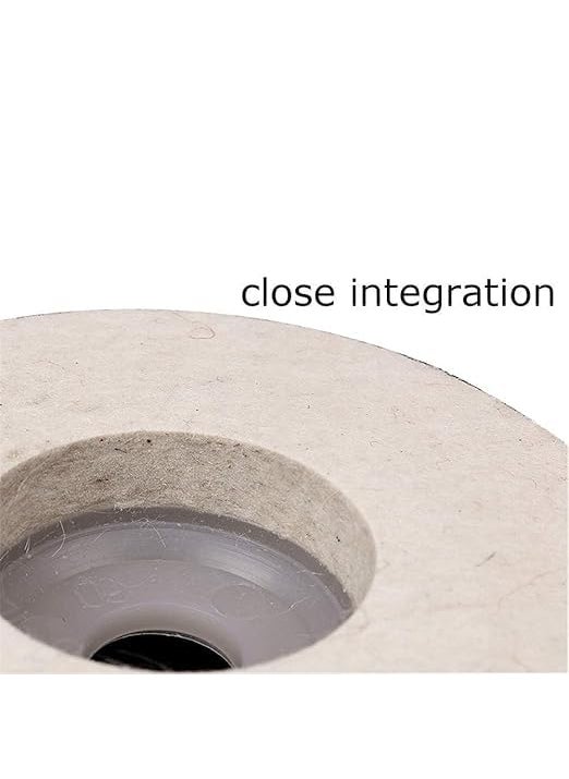 Generic 100mm 4 Inch Wool Buffing Angle Grinder Wheel Felt Polishing Disc Pad Polishing Wheel 3 PCS for Steel Polishing  - Image 3