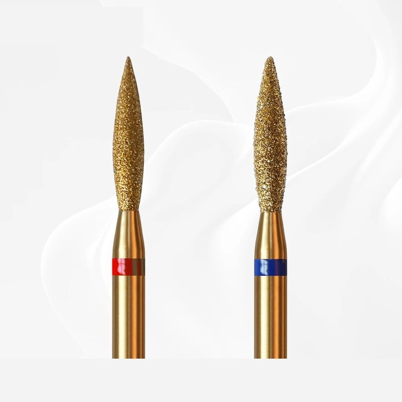 2mm Long Flame Cuticle Clean Nail Drill Bit 1Pcs(F) - Image 1