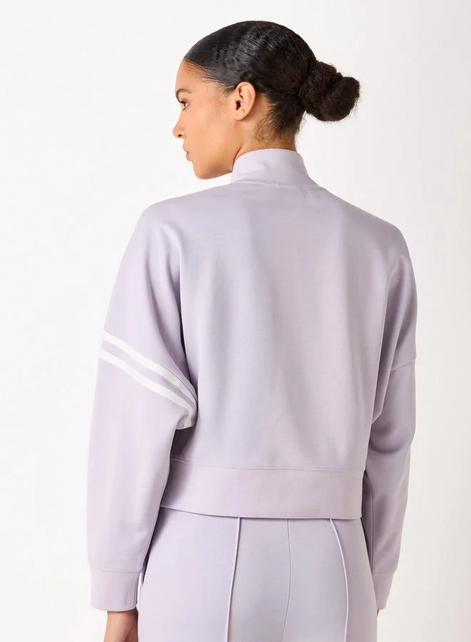 Kappa Kappa Striped Jacket with Zip Closure and Long Sleeves