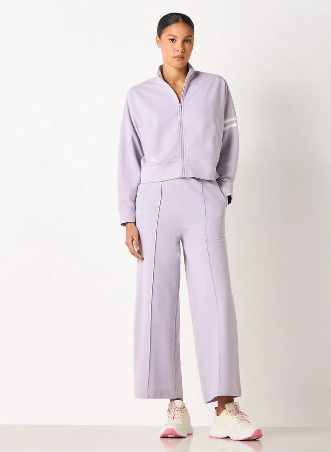 كابا جاكيت مخطط بأكمام طويلة وسحاب إغلاق من كابا