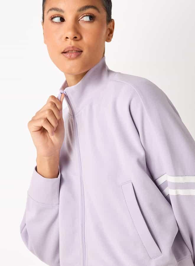 Kappa Striped Jacket with Zip Closure and Long Sleeves - Image 4